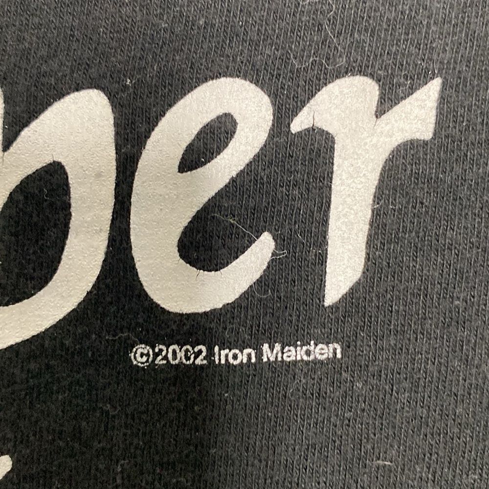 M&O Vintage 2002 Iron Maiden The Trooper Black T Shirt Size L - Picture 4 of 6